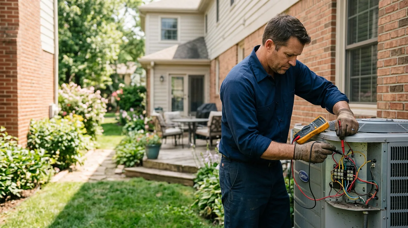 HVAC technician working near Torrance, CA